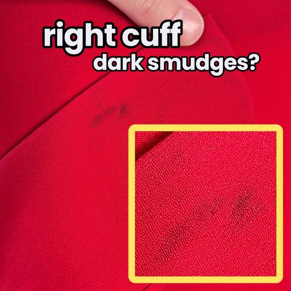 Vintage Red Lanz Mini Dress Bow Waist Long Sleeve Made in USA XS Petite - Picture 9 of 9